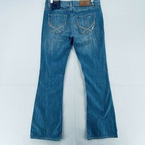 PINK BY VICTORIAS SECRET WOMENS JEANS BOOT CUT BLUE SIZE 6S